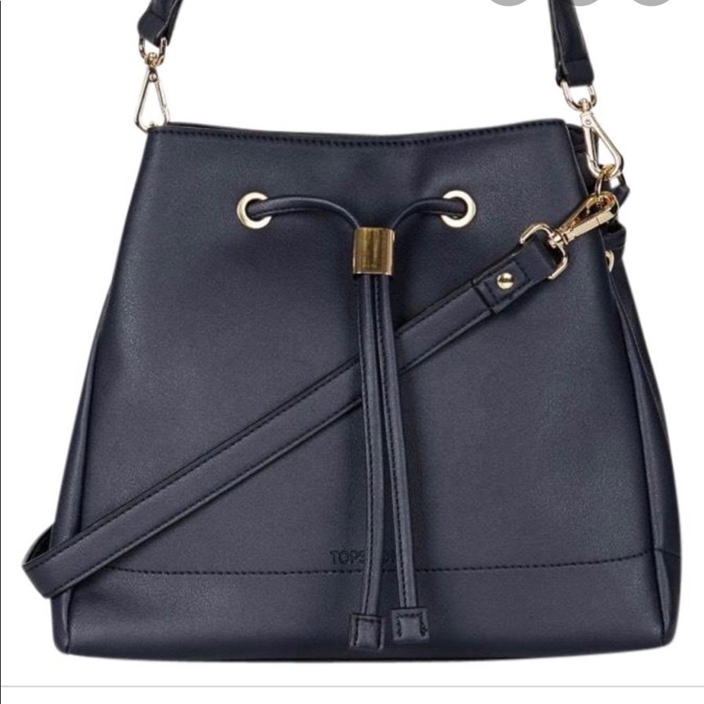 Topshop PU duffle bucket bag